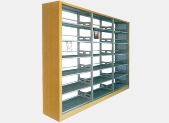 鋼木結合三節圖書館書架