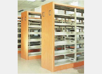 鋼木結合圖書館書架